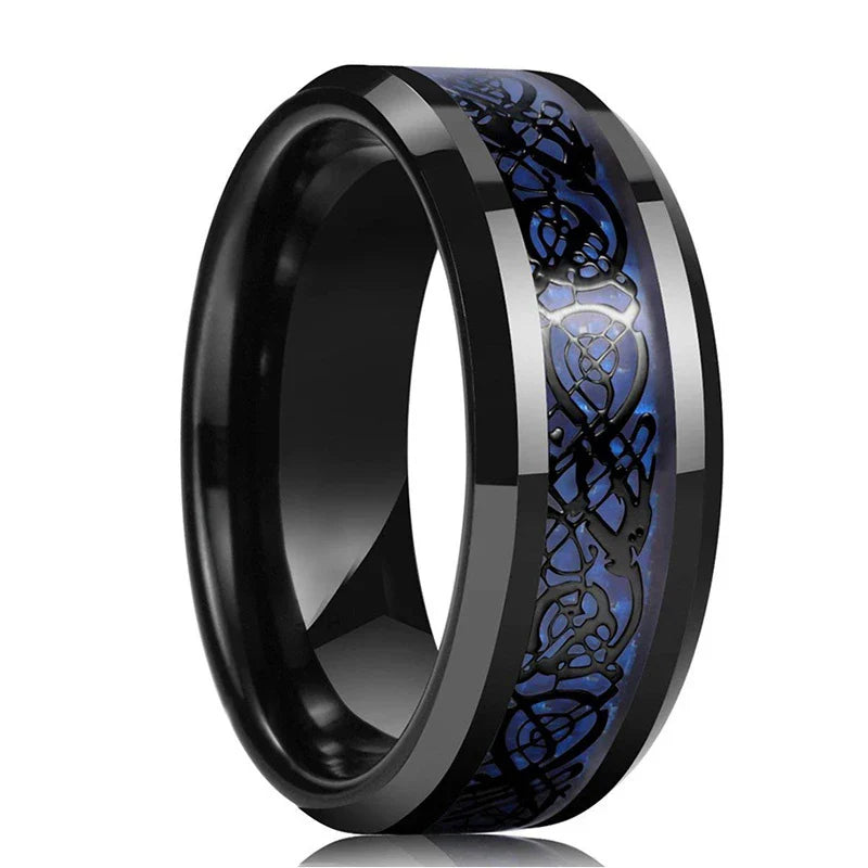 Anillo Dragon Celta - 21 Colores Acero Inoxidable