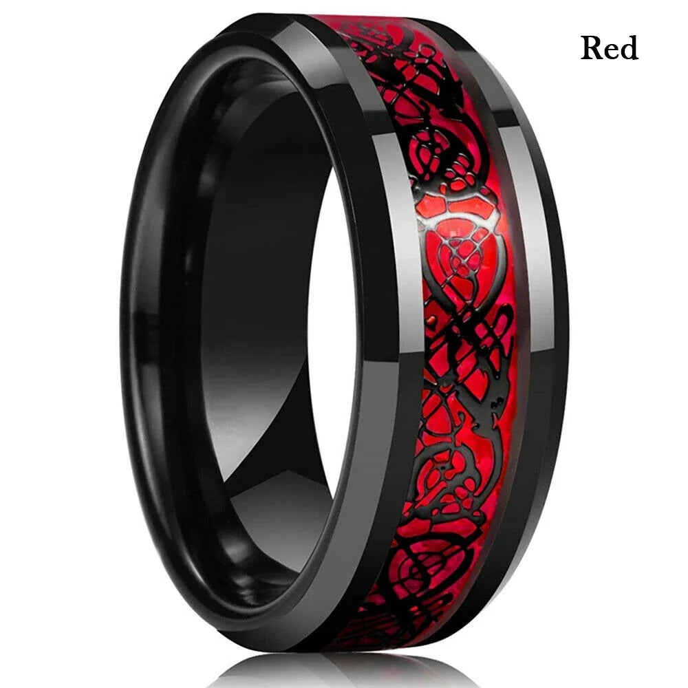 Anillo Dragon Celta - 21 Colores Acero Inoxidable