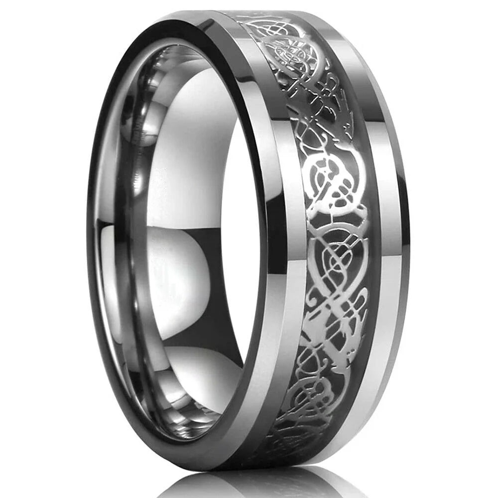 Anillo Dragon Celta - 21 Colores Acero Inoxidable