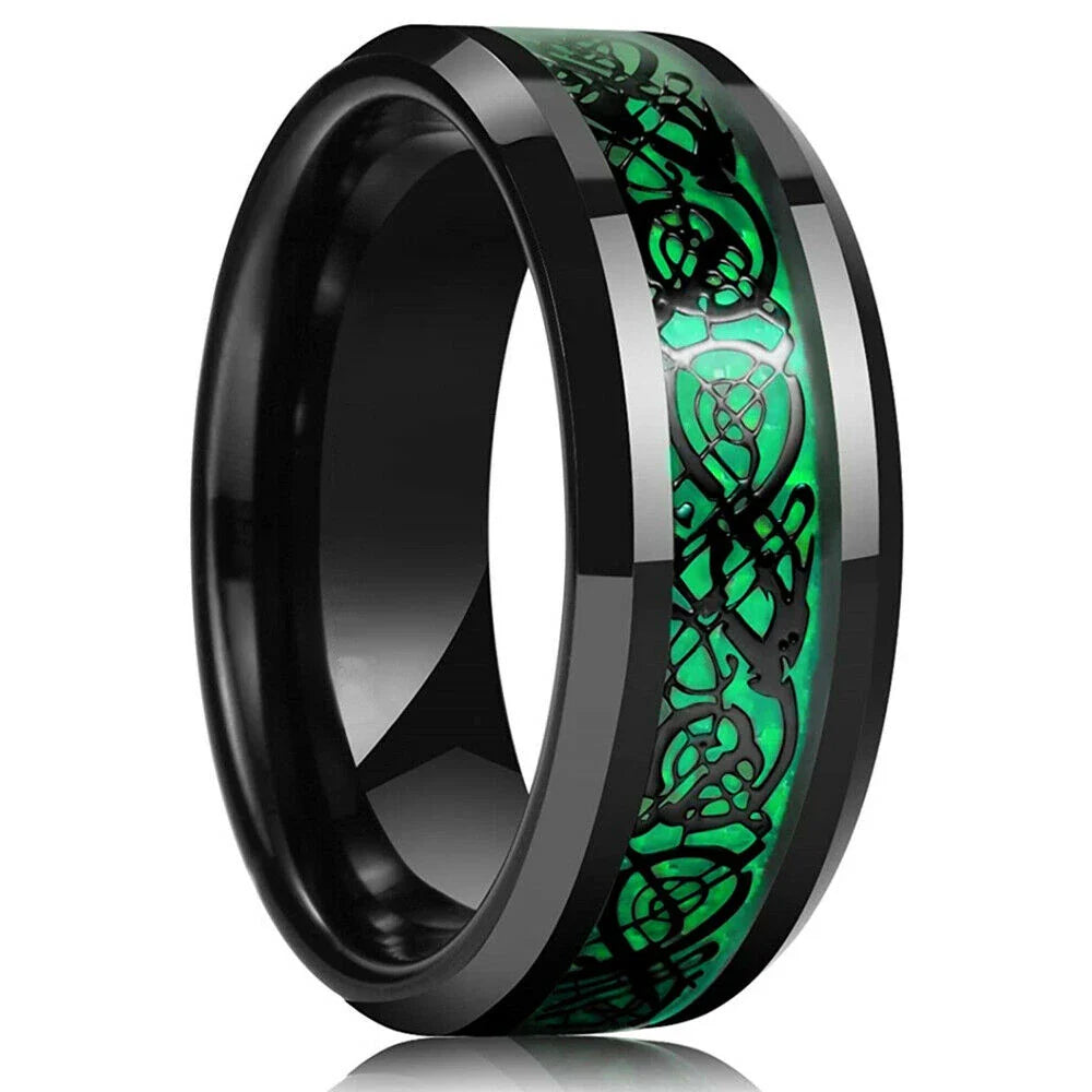 Anillo Dragon Celta - 21 Colores Acero Inoxidable