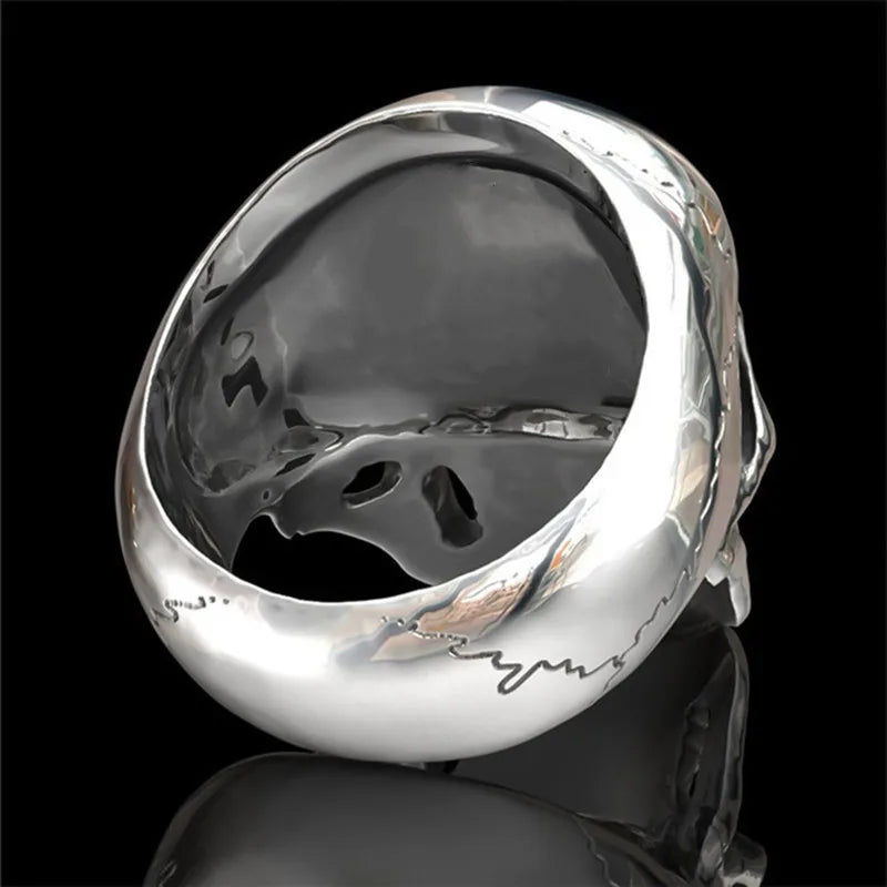 Anillo Cabeza de Fantasma - Biker Gotico Hip-Hop