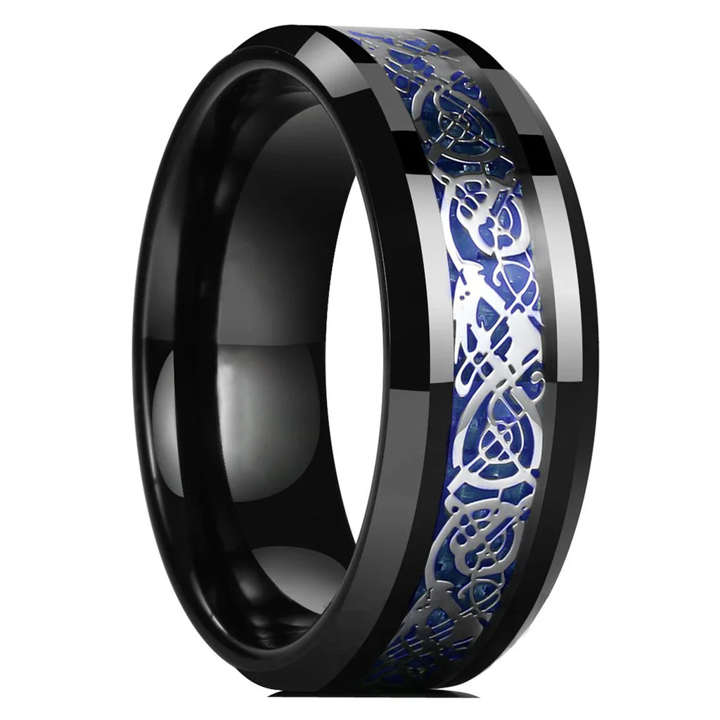 Anillo Dragon Celta - 21 Colores Acero Inoxidable