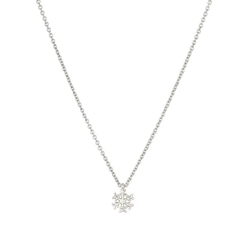 Collar Copo de Nieve Plata 925 - Delicado y Elegante
