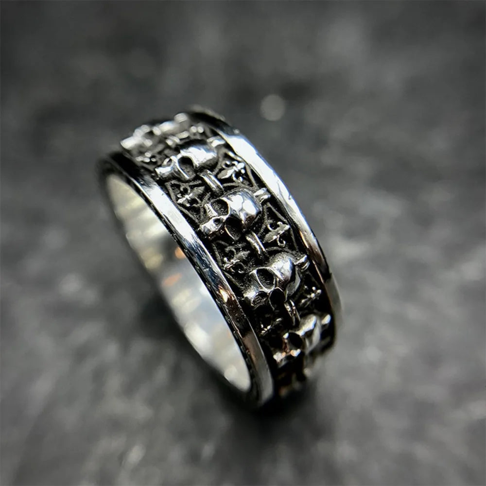 Anillo Esqueleto Gotico Ajustable - Multiples Disenos