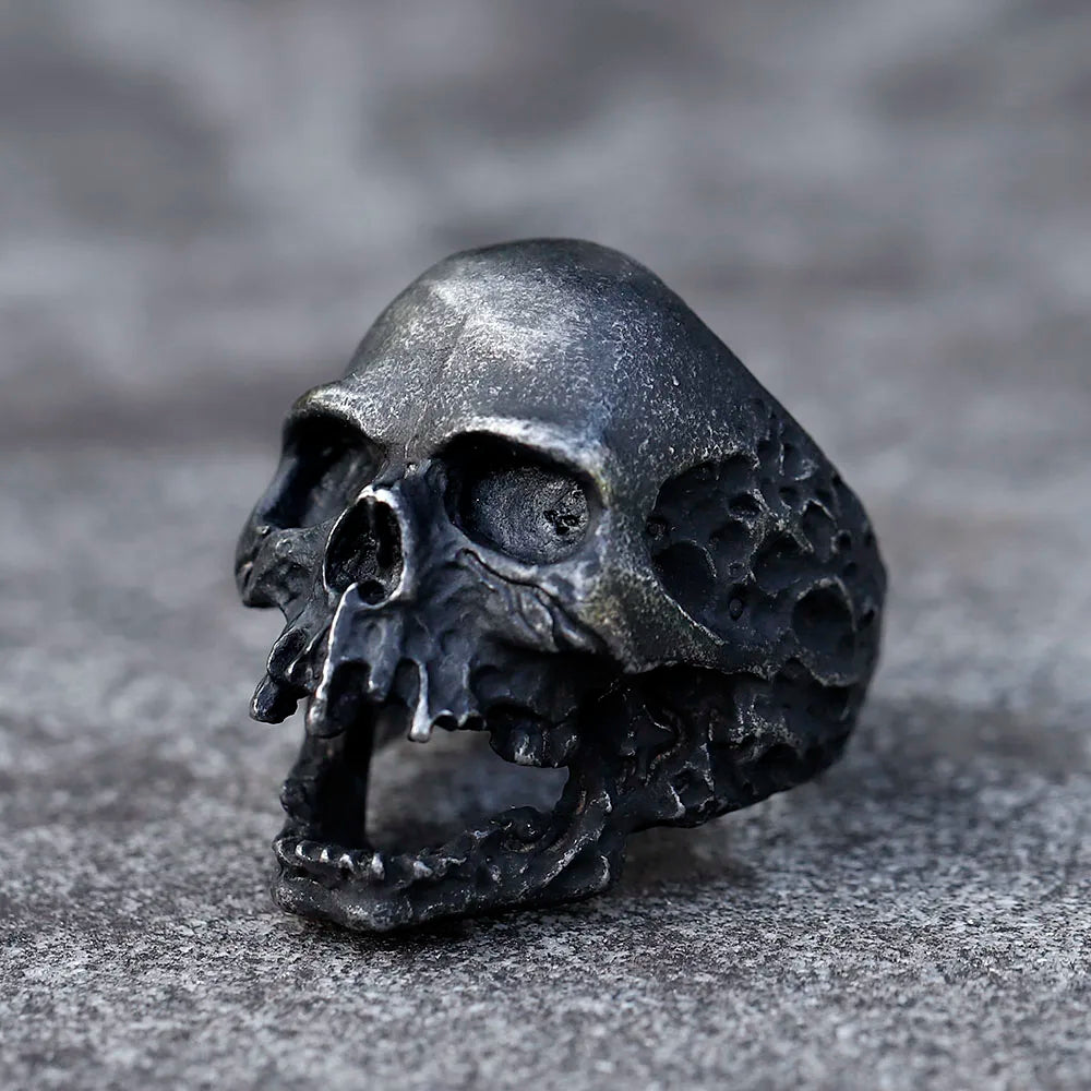 Anillo Calavera Vintage Acero 316L - Estilo Biker