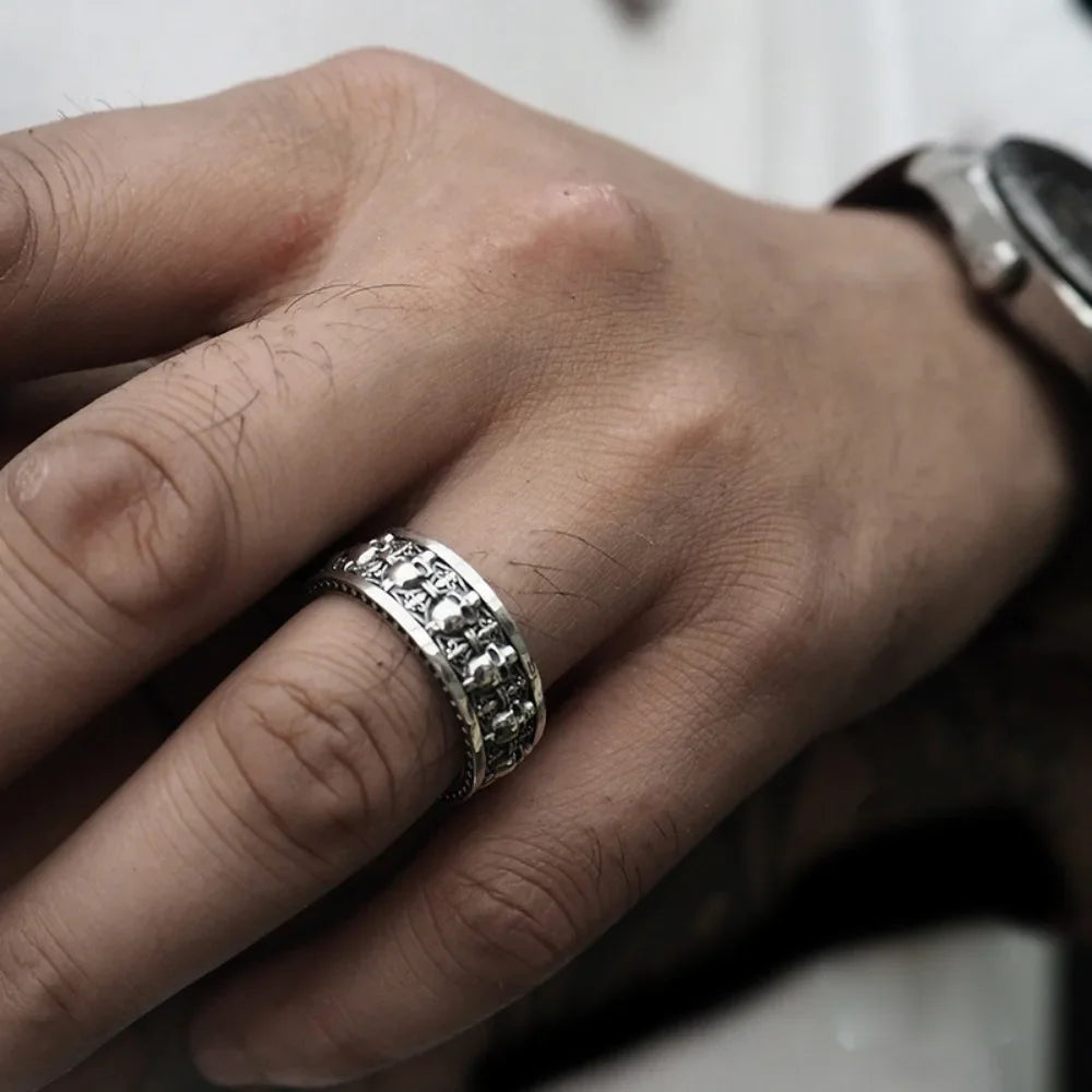 Anillo Esqueleto Gotico Ajustable - Multiples Disenos