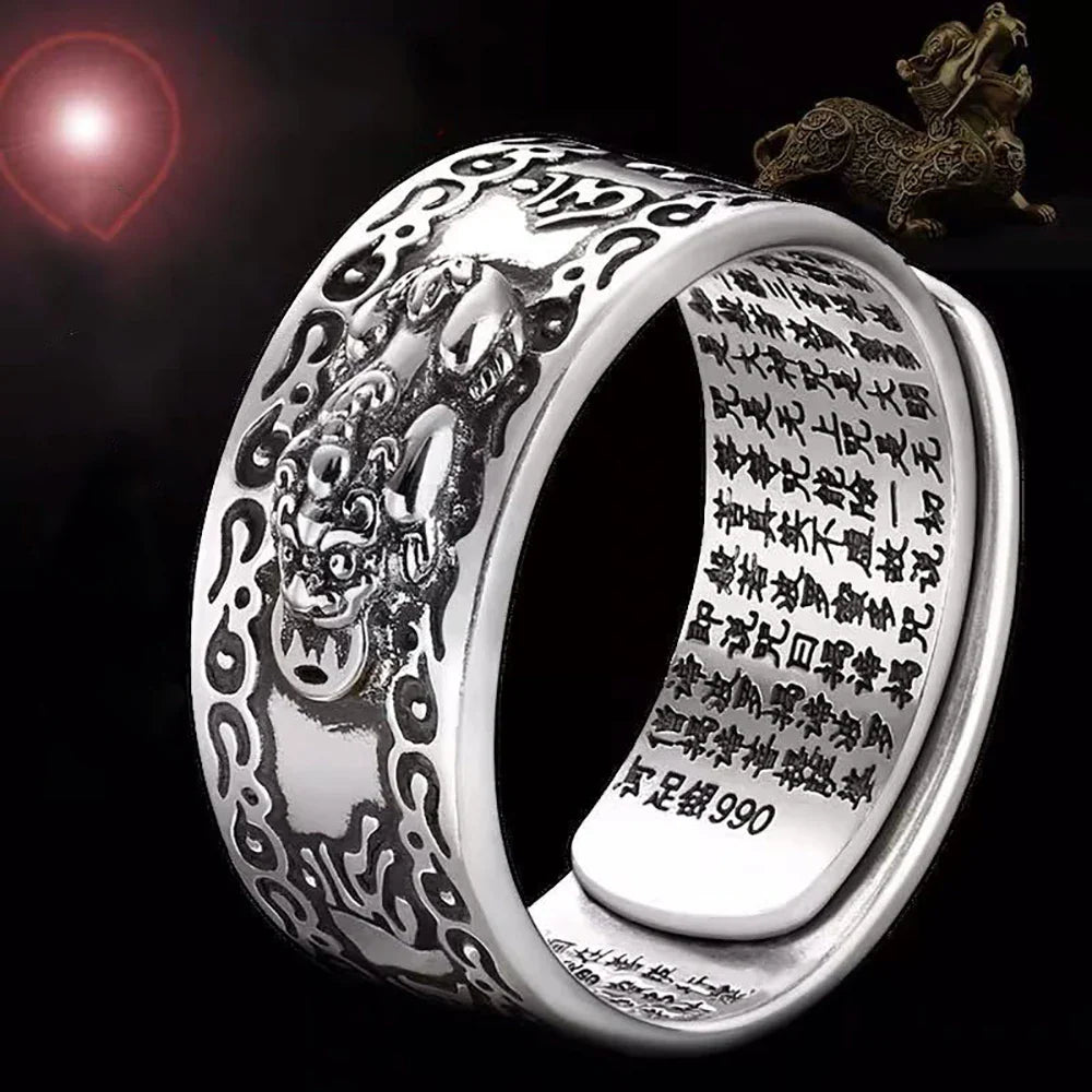 Anillo Pixiu Feng Shui - Amuleto de Buena Suerte