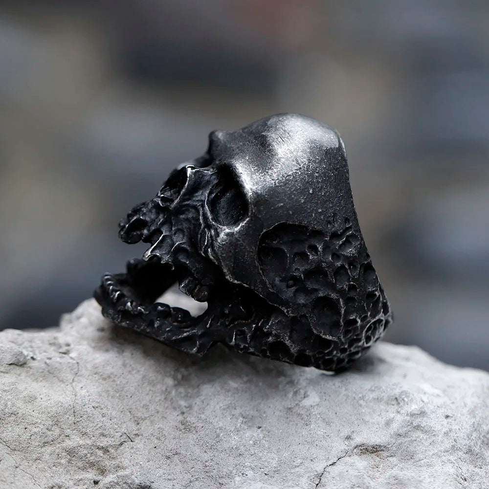 Anillo Calavera Vintage Acero 316L - Estilo Biker