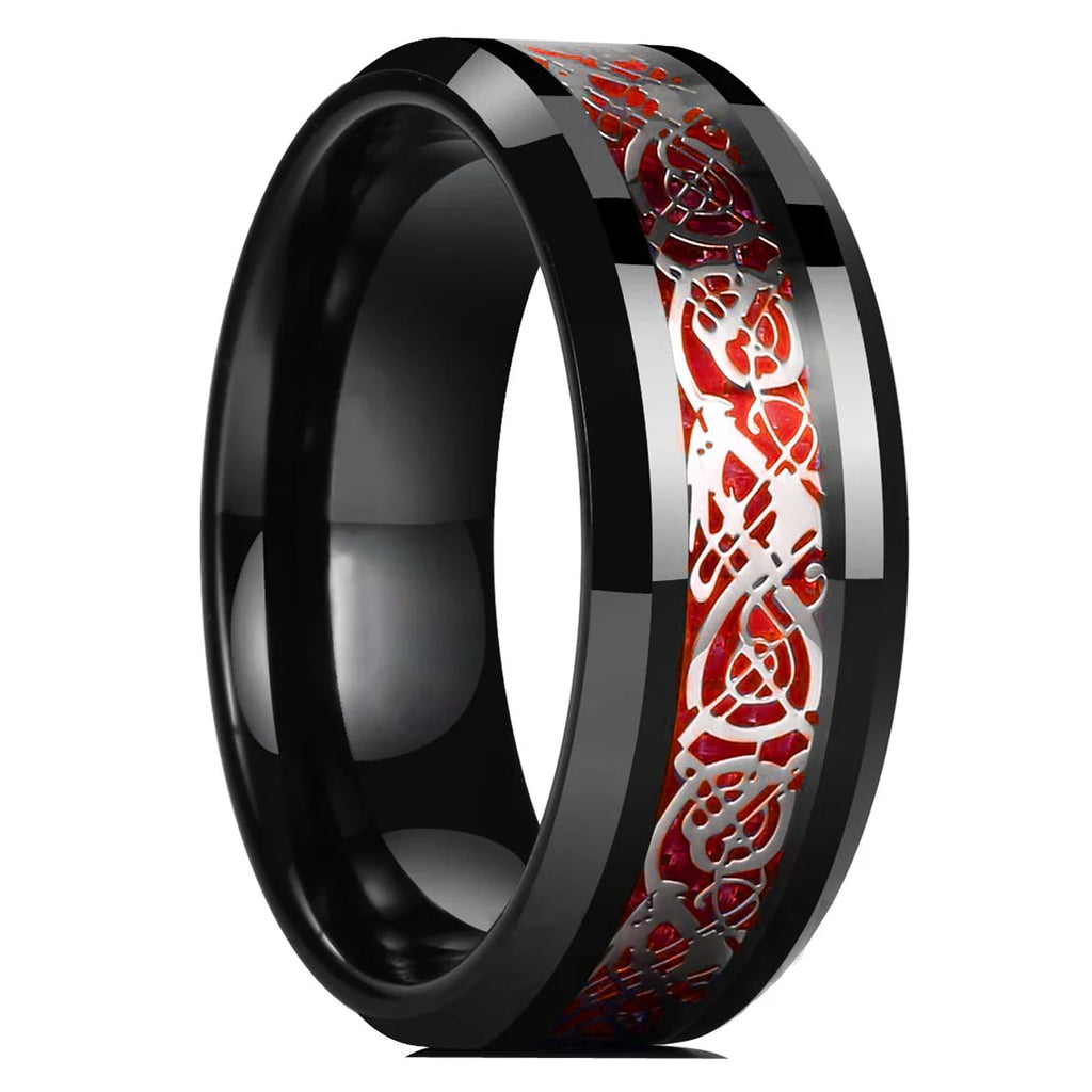 Anillo Dragon Celta - 21 Colores Acero Inoxidable