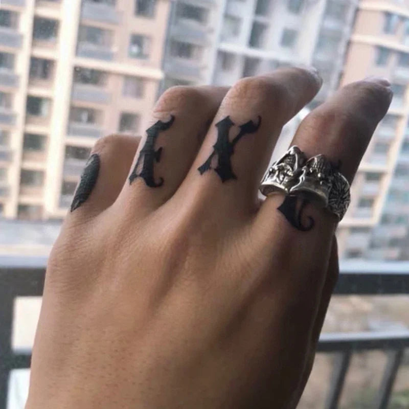 Anillo Joker Dos Caras - Punk Retro Ajustable