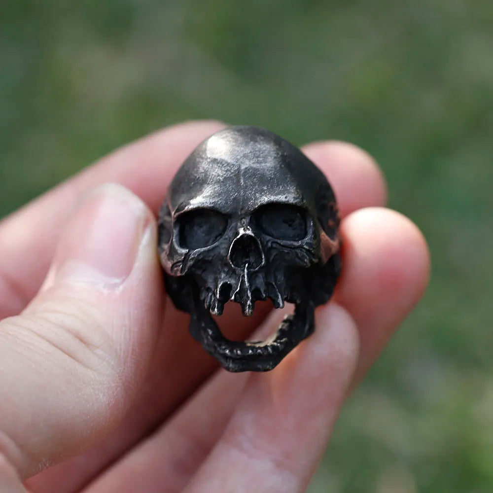 Anillo Calavera Vintage Acero 316L - Estilo Biker