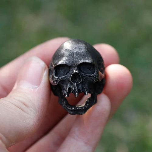 Anillo Calavera Vintage Acero 316L - Estilo Biker