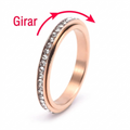 Anillo Spinner Antiestres - Acero Inoxidable Fidget