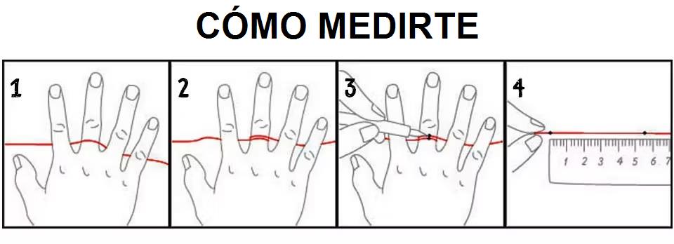 Como medirte el talle de anillo